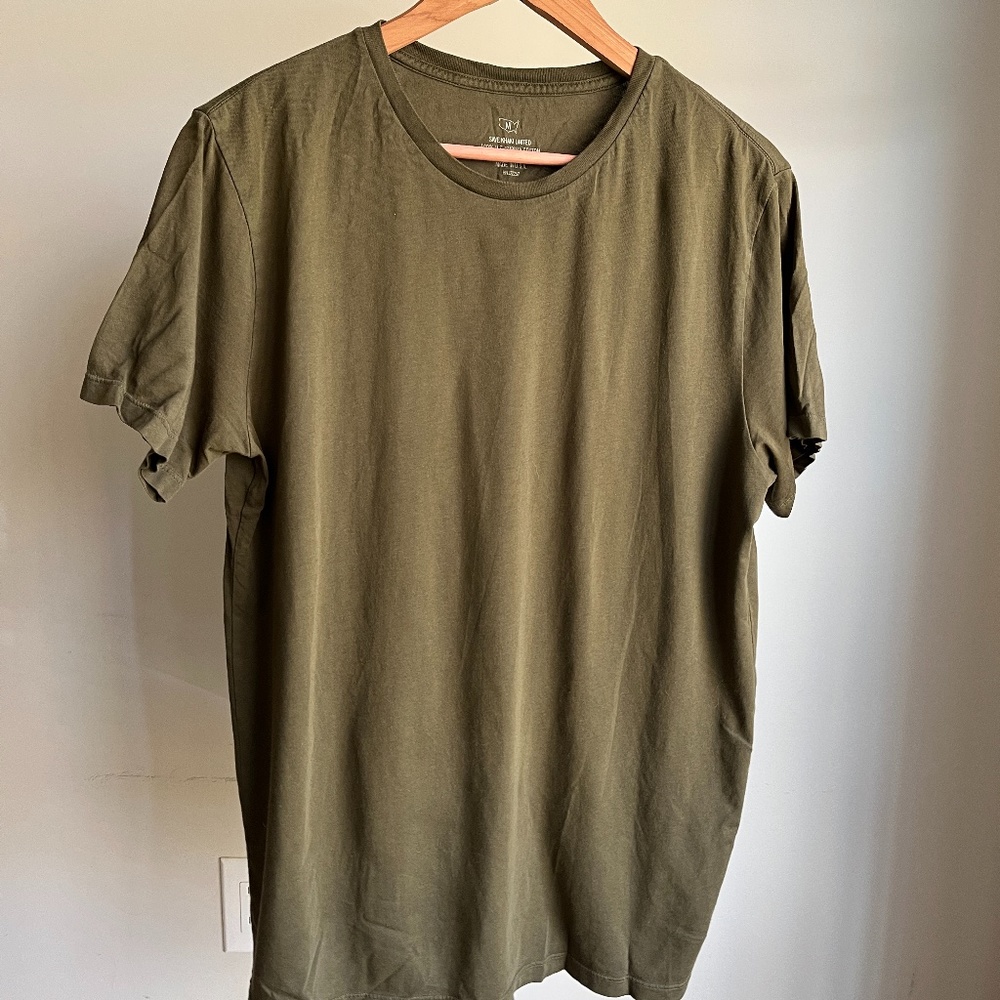 Save Khaki Supima Tee - Olive Green - Medium